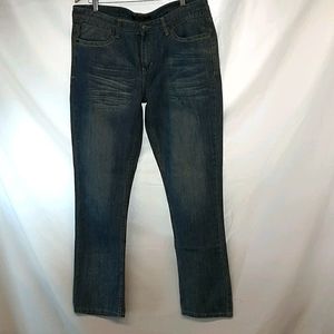 Mens Black Distressed Jeans